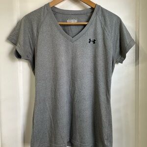 Under Armour Women's Gray V-Neck Top